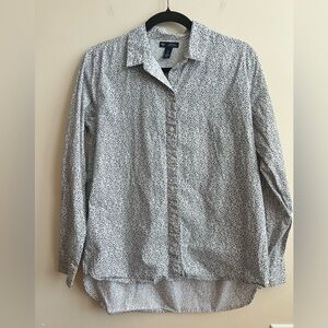 Gap Women’s Floral Boyfriend Fit Button Up Long Sleeve Shirt S